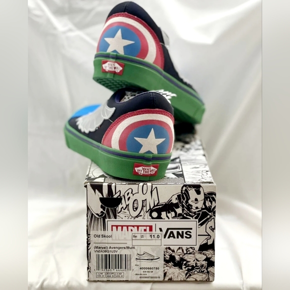 (Sold)VANS Old Skool x Marvel Avengers Multi 2018 Limited Men Size 11 New In Box - Picture 2 of 8
